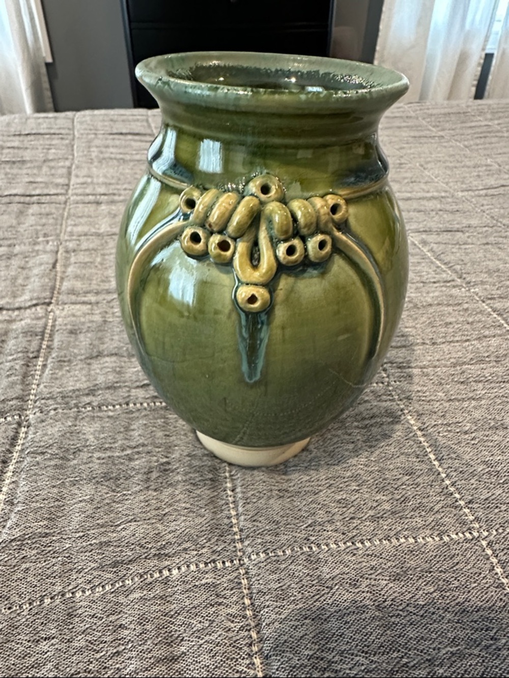 Pretty Green Ceramic Vase